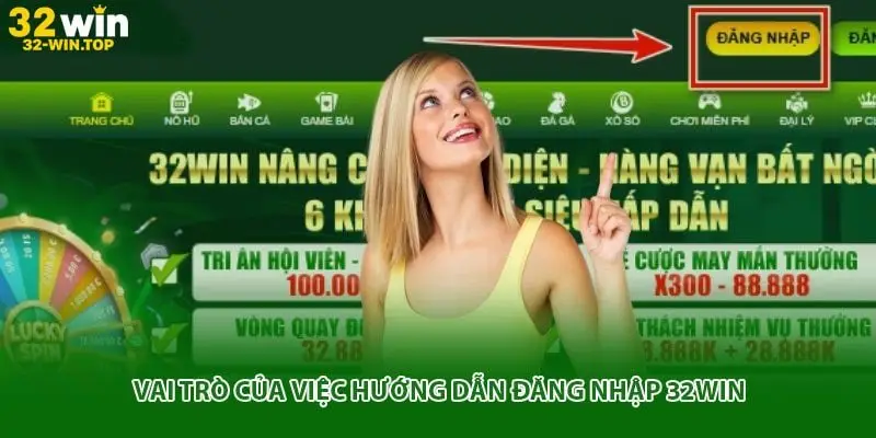 Vai trò của việc hướng dẫn đăng nhập 32win